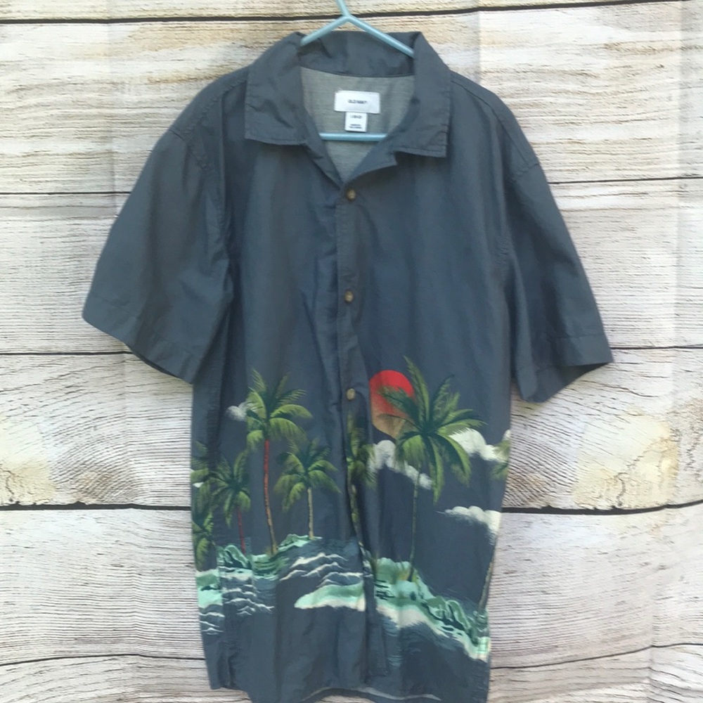 Old navy tropical short sleeve kids large